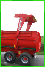 Hydraulic door powered by two cylinders